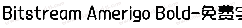 Bitstream Amerigo Bold字体转换